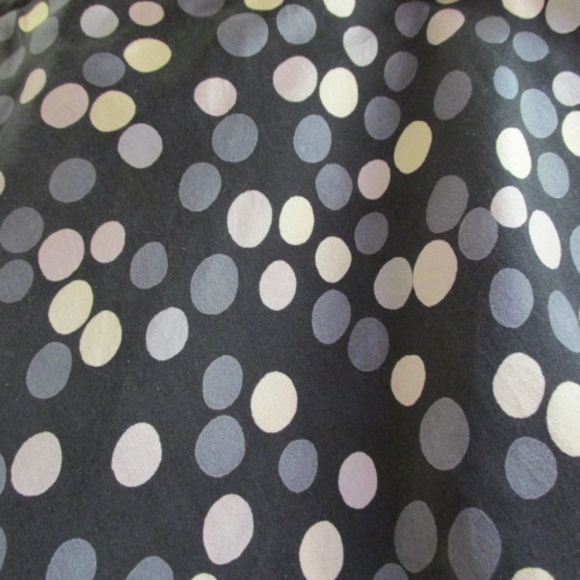 Allison Taylor Flared Polka Dot Silk Skirt, Size XL - Picture 4 of 5